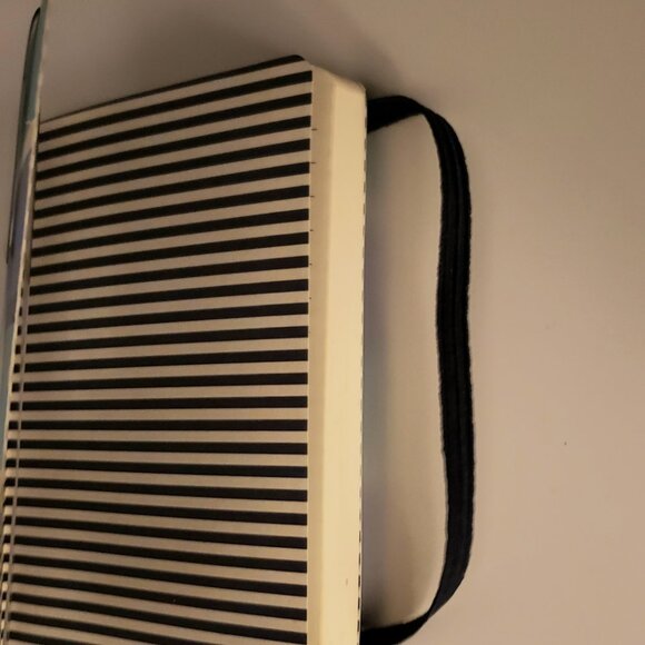 Studio C Mini Notebook Notepad Teal Blue Striped Elastic Lined Journal 100 Sheet - Picture 3 of 8